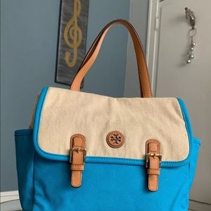 Tory Burch Mini Pierson Blue Satchel